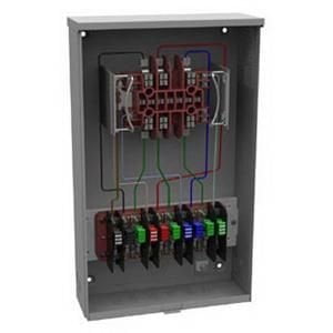 Milbank UC7445-O-311-NOE 3 Phase Transformer Rated Ringless Meter Socket with Prewired Test Switch 13 Jaw 1 Position 20 Amp