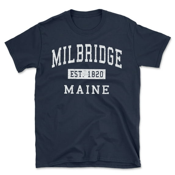 Milbridge Maine Classic Established Men's Cotton T-Shirt