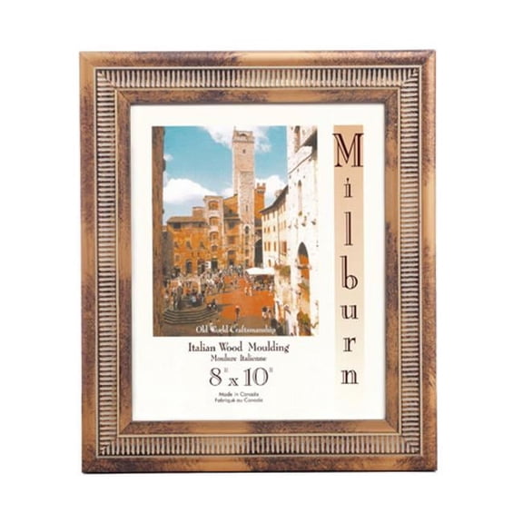 Milburn Universal Designs MF-IF8106 Italian Table Top Frame - Gold with Distressed Accents