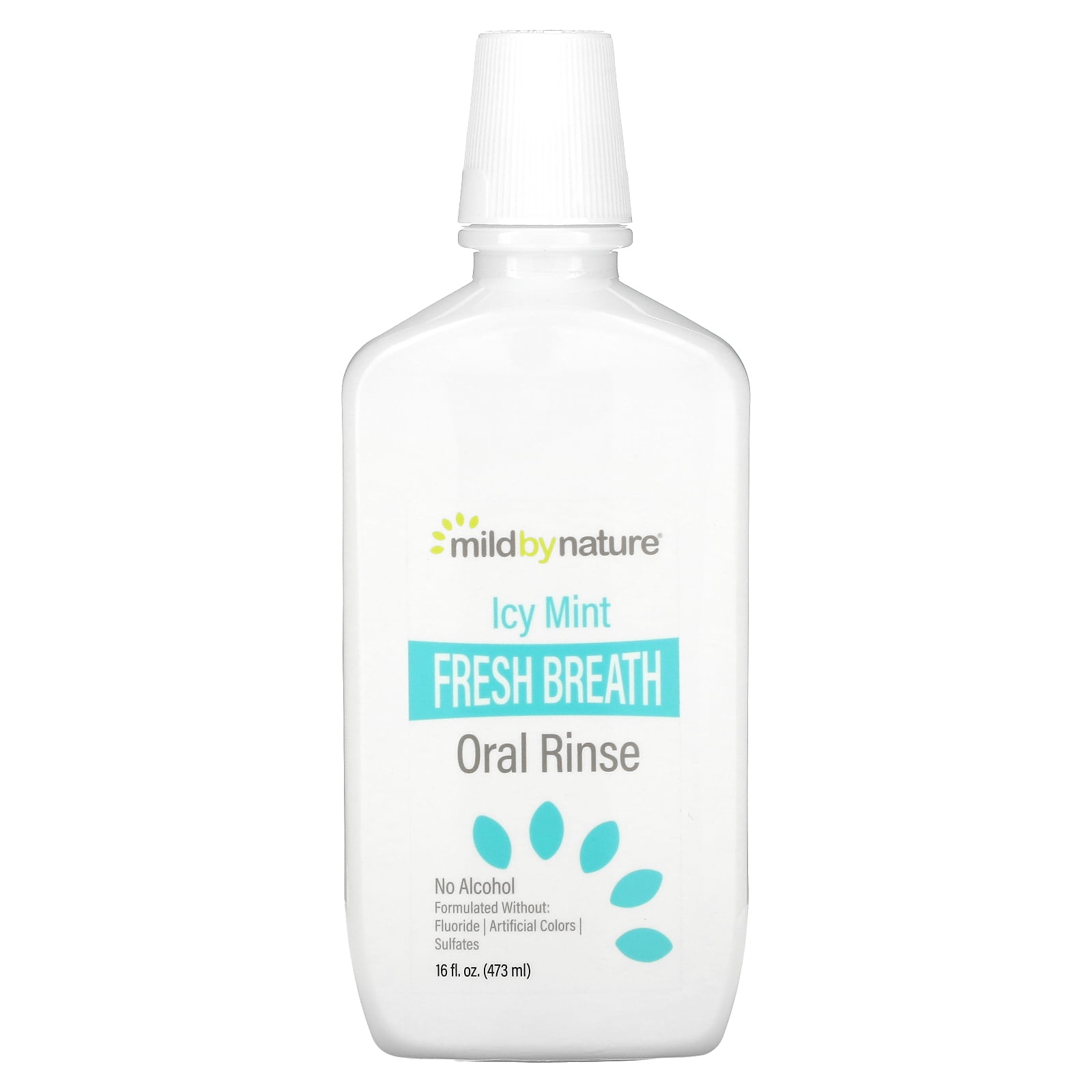 Mild By Nature Fresh Breath Oral Rinse, No Alcohol, Icy Mint