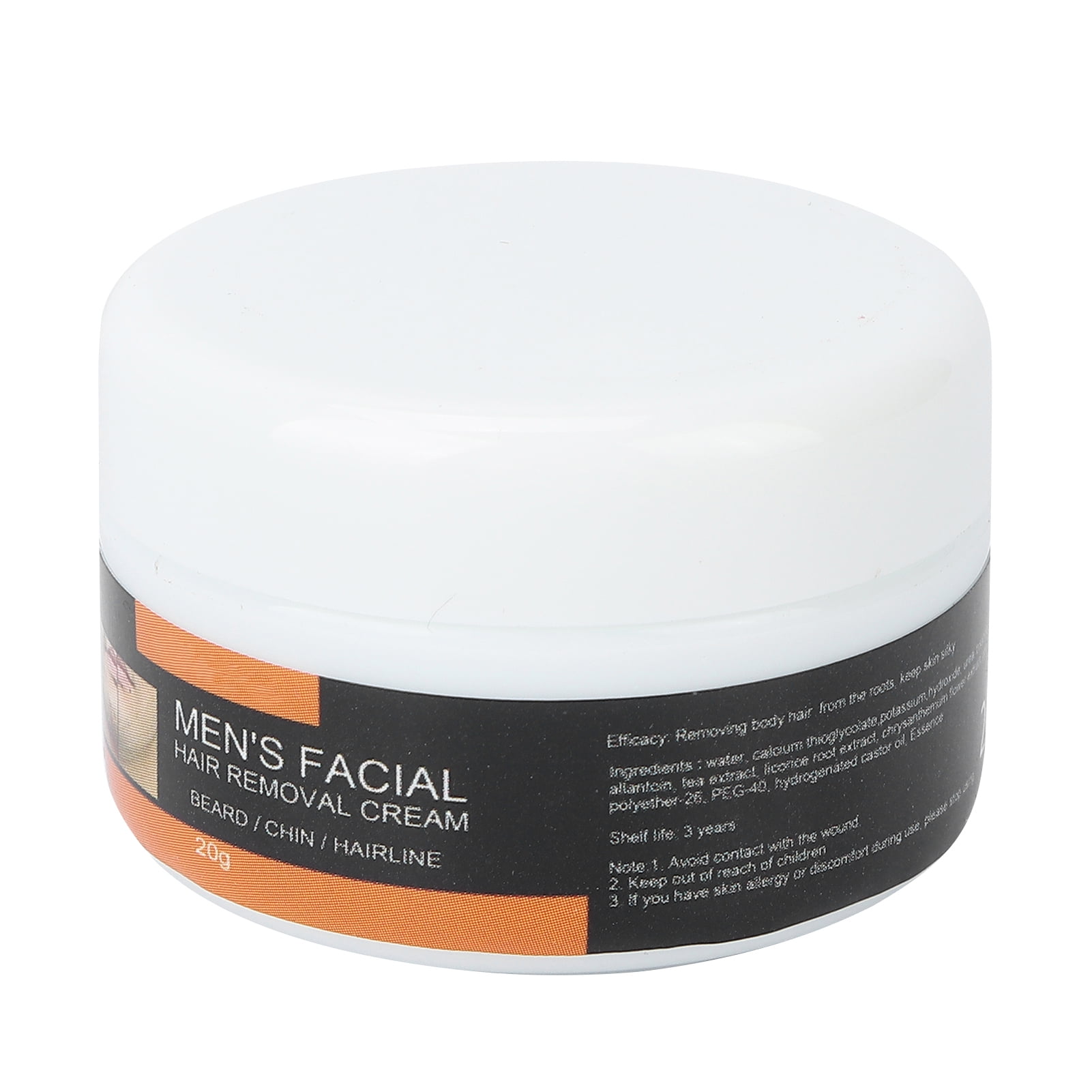 Mild Facial Hair Removal Cream for Men - Beard & Mustache Depilatory