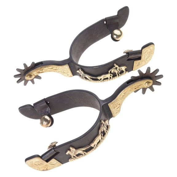 Mild Steel Horse Boot Spur Decoration Western Boy Horse Spur Competition Equipments for Men and Women Enduring