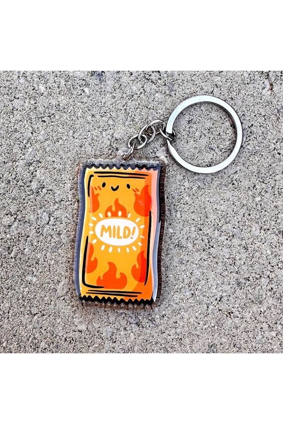 Mild Taco Sauce Keychain | Cute Acrylic Keychain | kawaii keychain | fast food tacos | mild hot sauce keychain | mild taco sauce packet