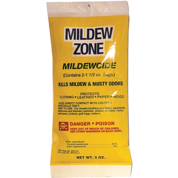 Mildew Zone Mold and Mildew Inhibitor All Purpose Cleaner - 2 Packs, 2 1-1/2 Oz Bags