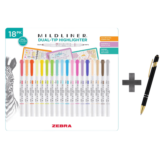 Mildliner Double Ended Highlighter Assorted 18 pk.