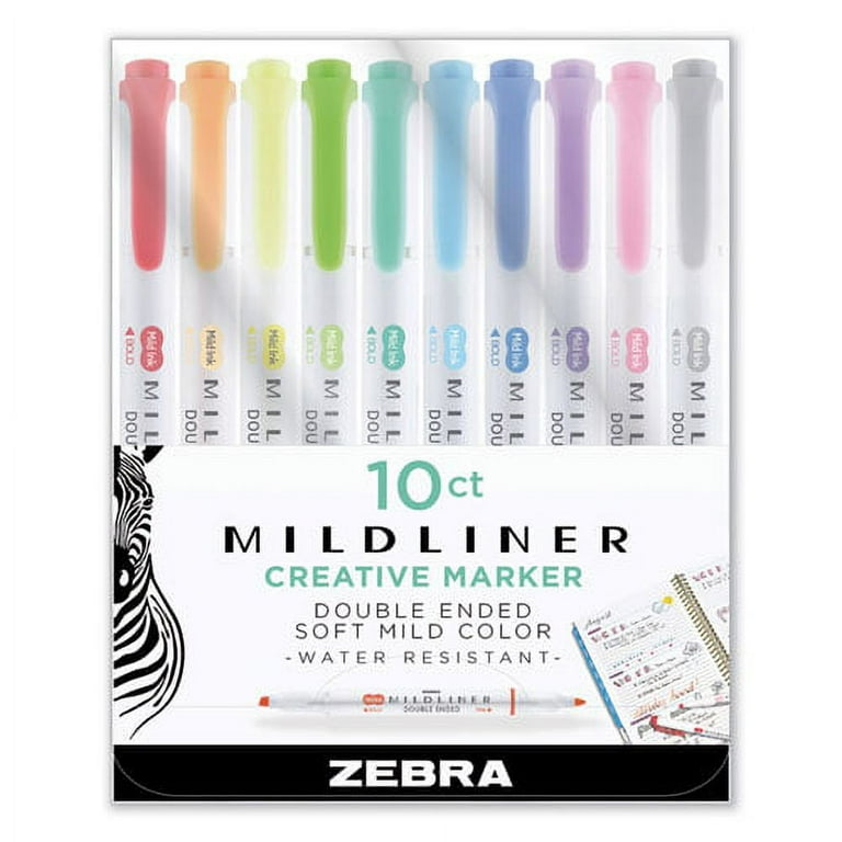 Mildliner Double Ended Highlighter, Assorted Ink Colors, Bold-Chisel/Fine-Bullet Tips, Assorted Barrel Colors, 5/Pack Mildliner Double Ended Highlighter, Assorted Ink Colors, Bold-Chisel/Fine-Bullet Tips, Assorted Barrel Colors, 5/Pack