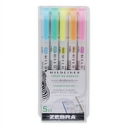 Mildliner Double Ended Highlighter, Assorted Ink Colors, Bold-Chisel/fine-Bullet Tips, Assorted Barrel Colors, 5/pack | Bundle of 10 Packs