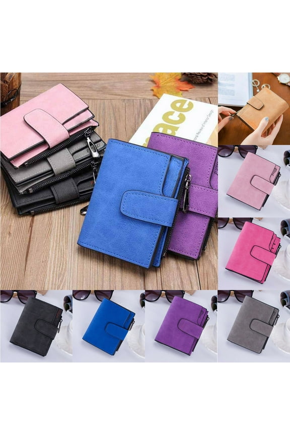 Wallet Women Coin Card Bag Leather Ladies Bifold Small Handbag Purse Gift