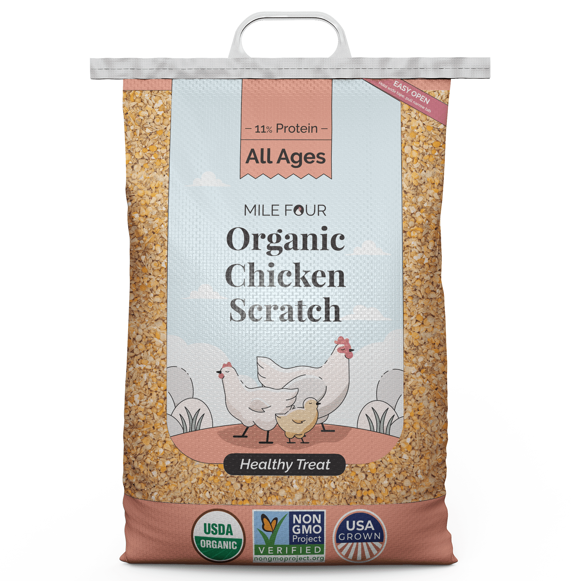 Mile Four | Chicken Scratch | 100% US Grown Grains, Organic, Non-GMO ...