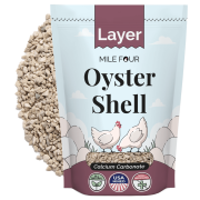 Mile Four | Oyster Shell for Strong Chicken Eggshells | 100% US Mined Limestone | Organic, Natural Crushed Oyster Shell Limestone for a Calcium Boost | Strong Eggshells & Healthier Chickens | 4 lbs.