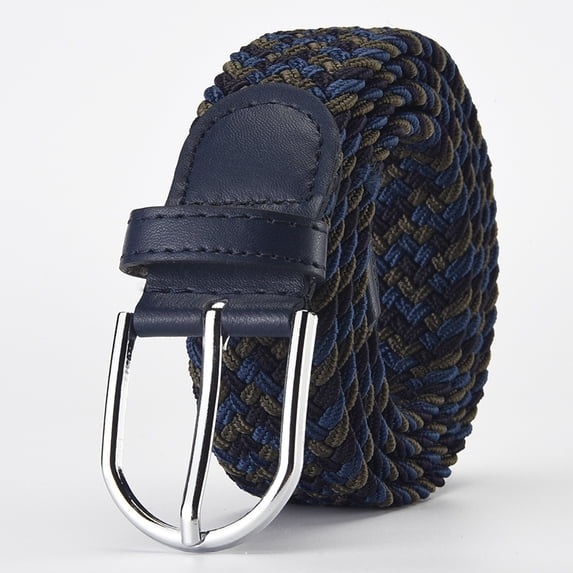 Mile High Life Young Boys Girls | Braided Stretch Elastic Belt | Pin Prong Buckle | Loop End Tip |