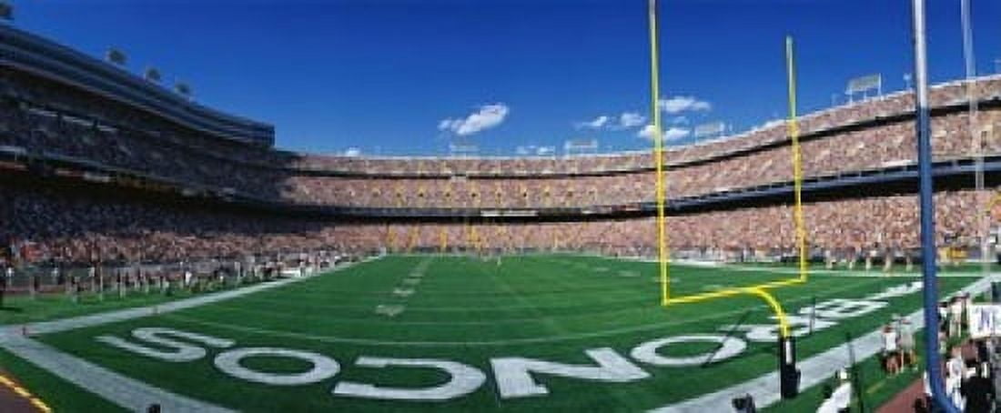 Mile High Stadium Canvas Art - Panoramic Images (15 x 6)
