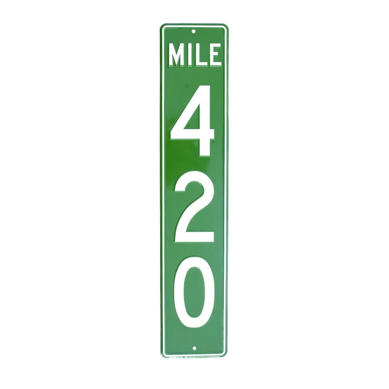 Funny Weed Mile 420 Marker Street HIGHway Sign Marijuana Man Cave Bar Wall Decor Funny Weed Mile 420 Marker Street HIGHway Sign Marijuana Man Cave Bar Wall Decor