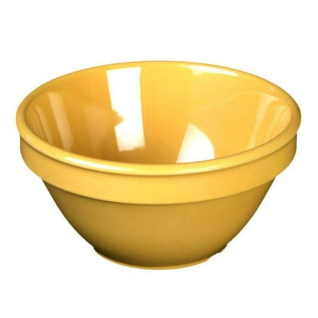 Mile Stone Bouillon Cup, 7 oz Capacity, 2" Height, 4" Diameter, Melamine, Yellow Color, Pack of