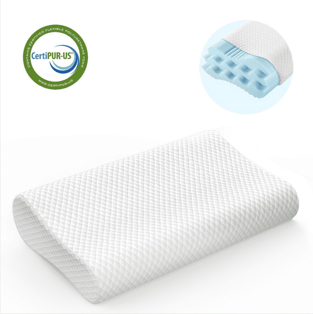 Milemont Orthopaedic Adjustable Layer Contoured Memory Foam Pillow