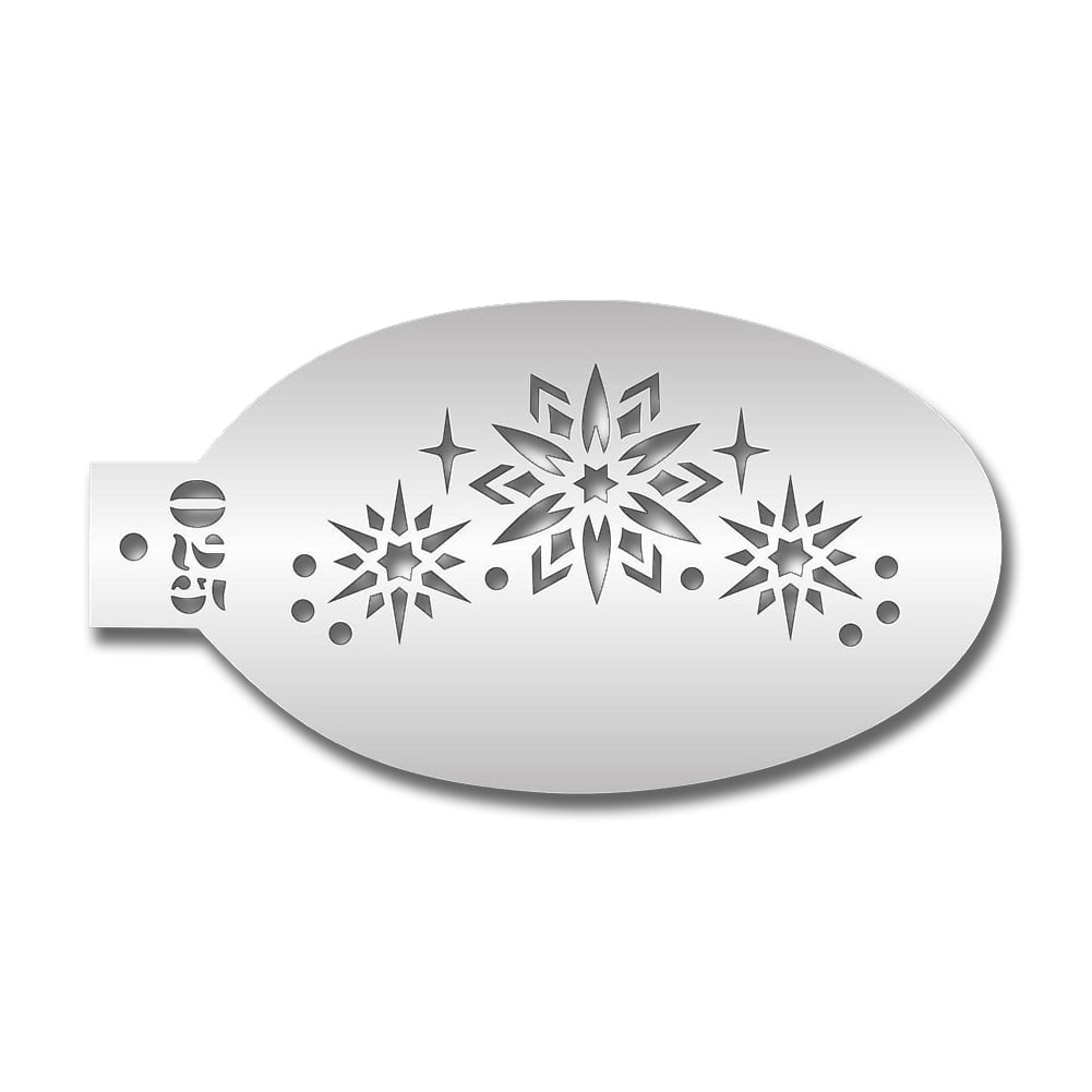 Christmas Surprises For Kids! Elsa Snowflake Stencil Face Painting Kit – Transform Into A Princess In - Foto 10