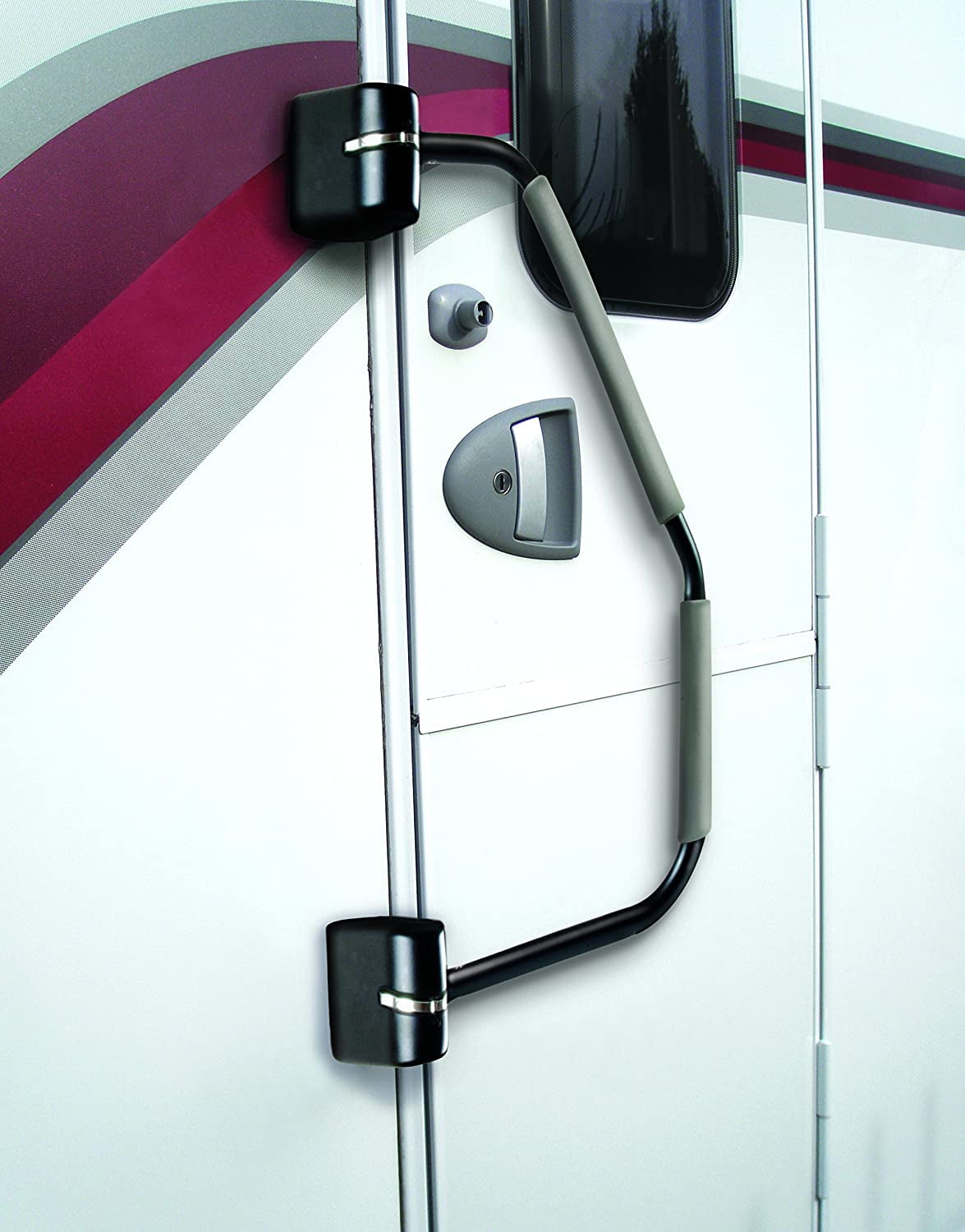 Milenco MIL3940 Large Security Handrail, Black With 2 Keys