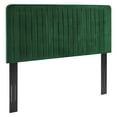 thumbnail image 1 of Modway Milenna Channel Tufted Performance Velvet Twin Headboard in Emerald, 1 of 7
