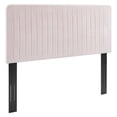 thumbnail image 1 of Modway Milenna Channel Tufted Performance Velvet Twin Headboard in Pink, 1 of 7
