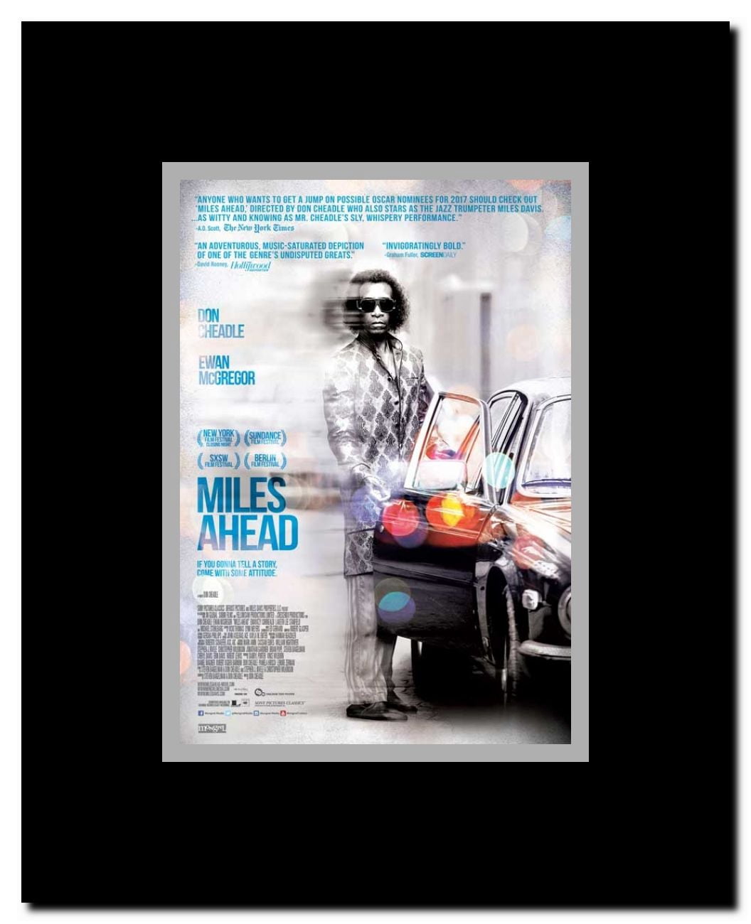 Miles Ahead Framed Movie Poster