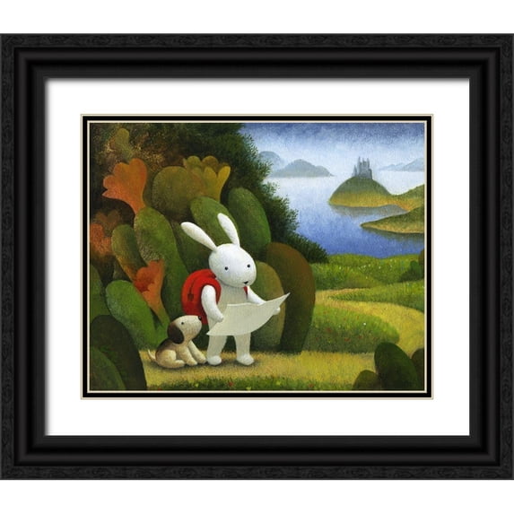Miles, Chris 32x26 Black Ornate Wood Framed with Double Matting Museum Art Print Titled - Adventurers