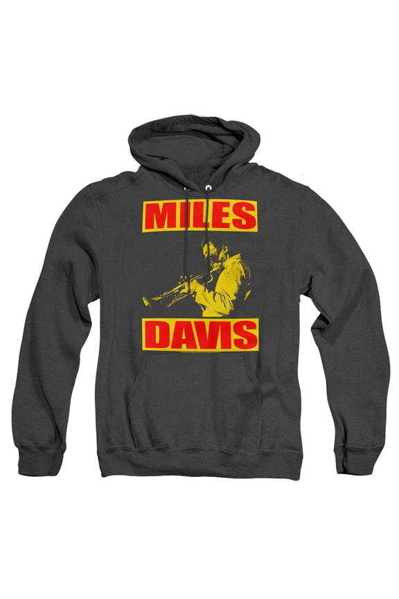 Miles Davis Bars Unisex Adult Pull-Over Heather Hoodie, Bars, Small