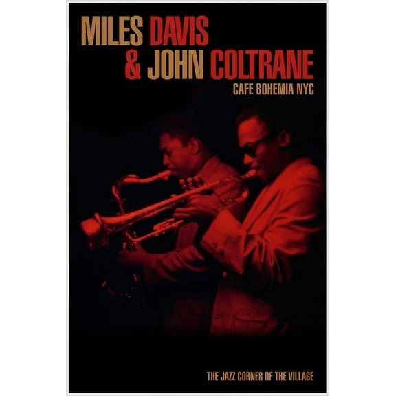Miles Davis & John Coltrane Poster - 24.5in x 36.5in - Laminated