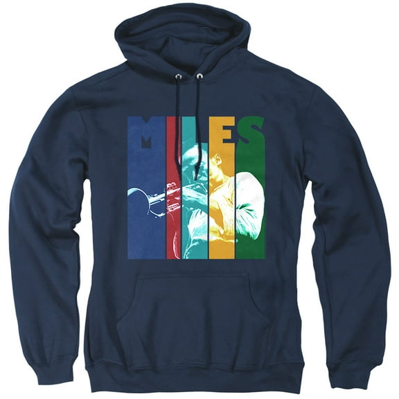 Miles Davis Miles Davis Lines Unisex Adult Pull-Over Hoodie, Miles Davis Lines, 2X-Large