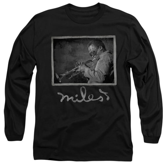 Miles Davis Miles Photo 4 Unisex Adult Long-Sleeve T Shirt, Miles Photo 4, Small