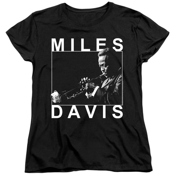 Miles Davis Monochrome Women's T-Shirt Black