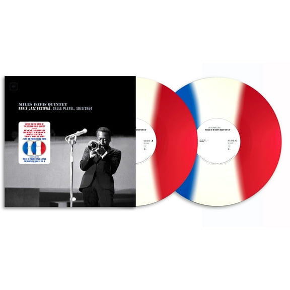 Miles Davis - Paris Jazz Festival, Salle Pleyel 10/1/1964 (2 LP) (140g Vinyl/ Blue, White & Red French Flag Inspired Vinyl) - Music & Performance