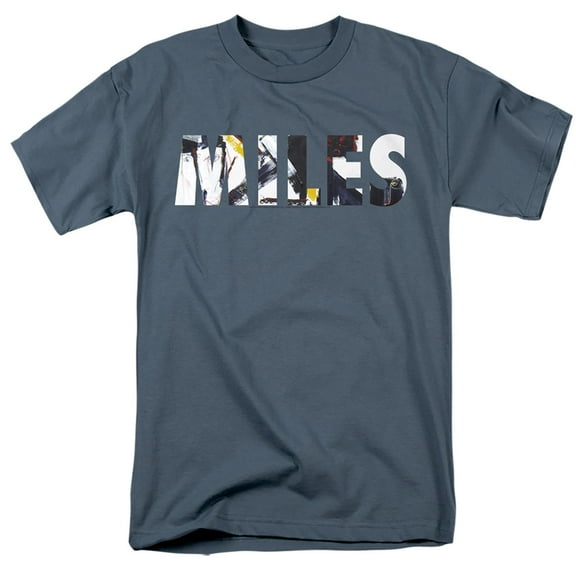 Miles Davis Rubberband Fill Adult 18/1 T-Shirt Slate
