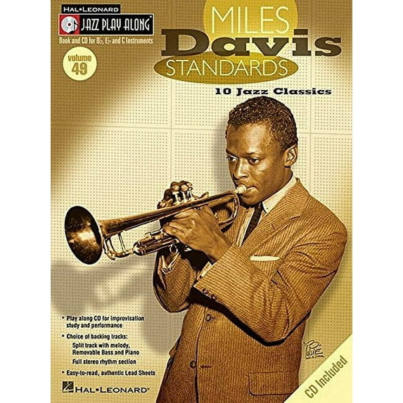 Miles Davis Standards: Jazz Play-Along Volume 49 (Paperback) by Miles Davis