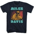 thumbnail image 1 of Miles Davis Tri Color Navy Adult T-Shirt Xlt, 1 of 2