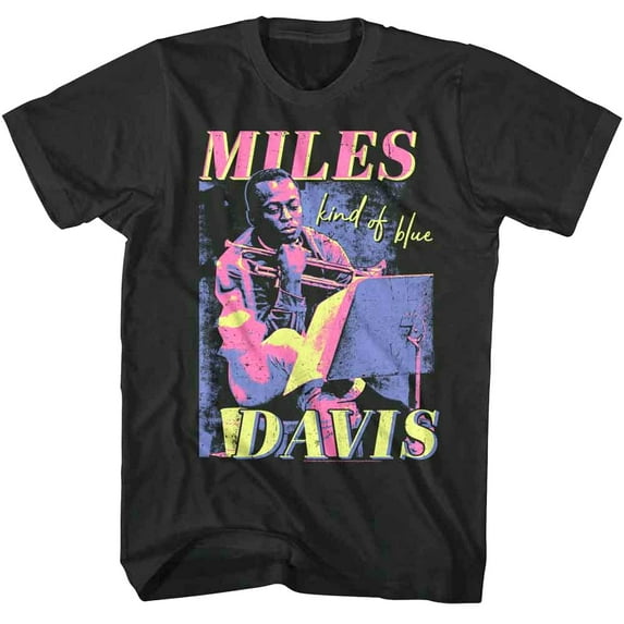 Miles Davis Kind of Blue Men's T Shirt (Charcoal, Adult2XL)