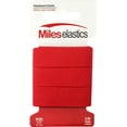 thumbnail image 1 of Miles Elastic Waistband Elastic, Braided Elastic, Strong Elastic, Elastic Sewing 1/2" (25,4 mm) by 5,46 Yards(5 Meter) Red | Strong Woven Elastic/Machine Washable and Dryable | Oeko-TEX certificated, 1 of 2