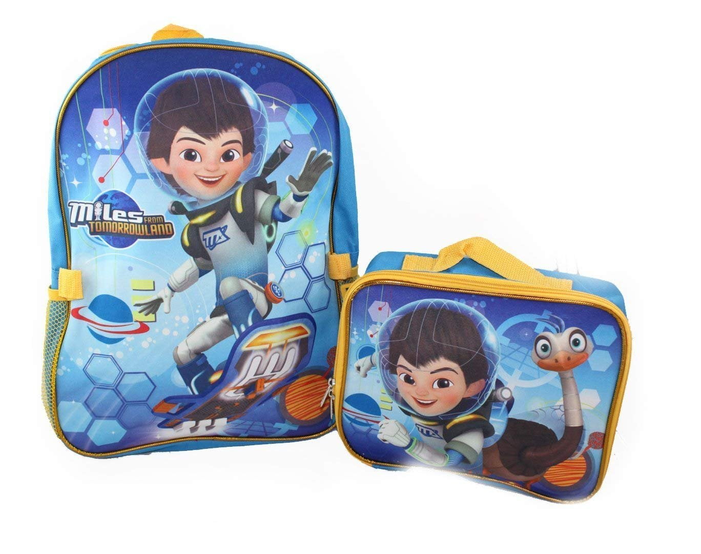 Miles From Tomorrowland Large 16 Backpack with Lunch Lunchbox 2pc