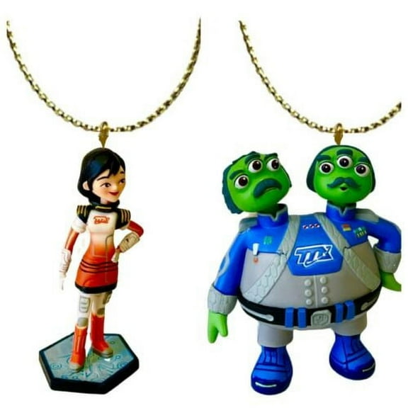Miles From Tomorrowland Watson Crick Galactech & Phoebe Ornament PVC Figure New