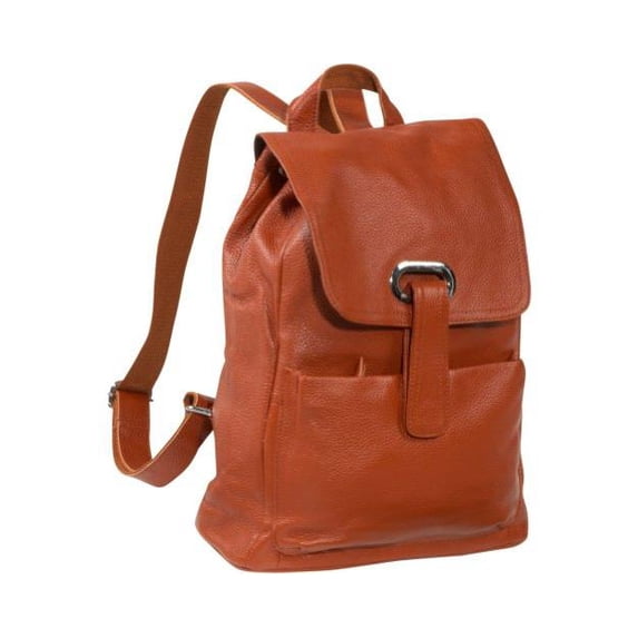 Miles Leather Flapover Drawstring Backpack