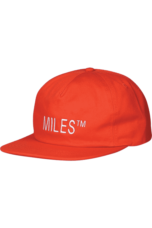 Miles Logo Hit Skate HAT - Adjustable Safety Orange