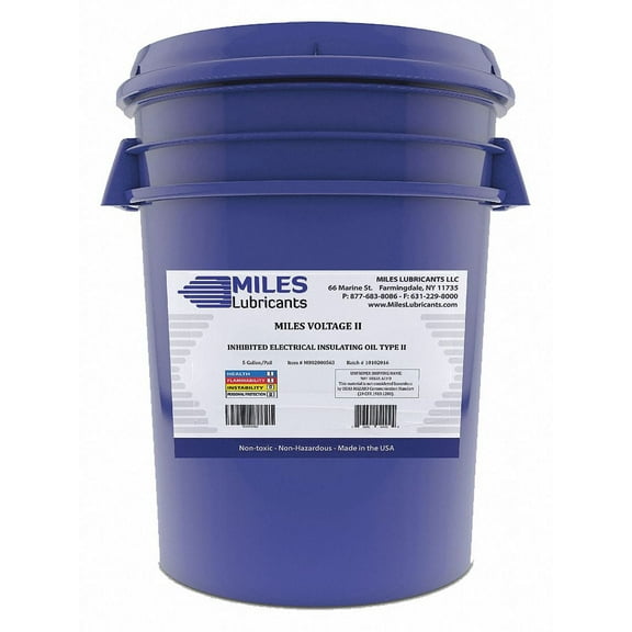 Miles Lubricants Oil,White,Pail,35 lb.,10 ISO Viscosity M002000563