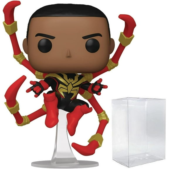 Miles Morales Iron Spider Funko Pop! Marvel Spider-Man Comics - Chase Vinyl Figure #1448 with Case