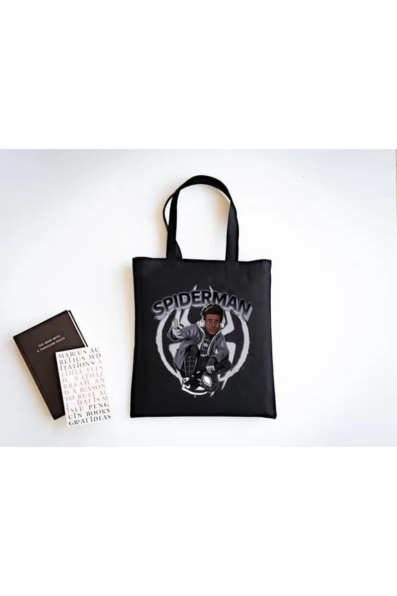 Miles Morales Tote Bag Stealth Match Graphic Hero Style, a gift just for you