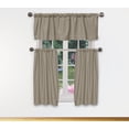 thumbnail image 1 of Miles Solid Kitchen Curtain & Tier Set, 1 of 3