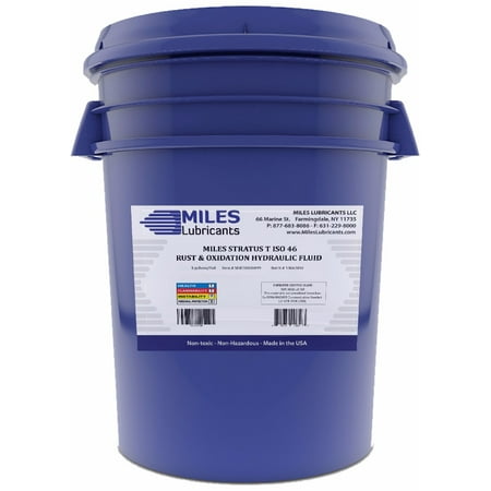 Miles Stratus, T, 46 Rust & Oxidation Hydraulic Fluid, 5-Gallon Pail