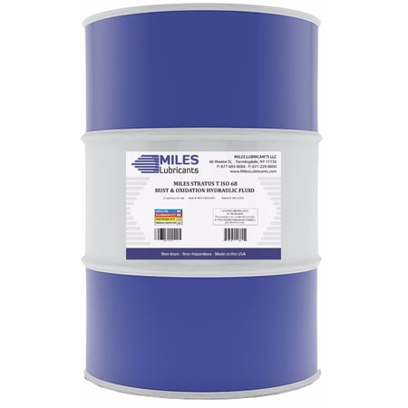Miles Stratus, T, 68 Rust & Oxidation Hydraulic Fluid, 55-Gallon Drum