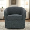 thumbnail image 1 of Mainstays Miles Swivel Accent Chair, Zeus Pepper, 1 of 7