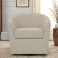 thumbnail image 1 of Mainstays Miles Swivel Accent Chair, Zeus Sand, 1 of 7