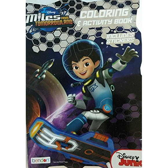 Pre-Owned Miles from Tomorrowland Coloring & Activity Book (Includes Stickers) Paperback