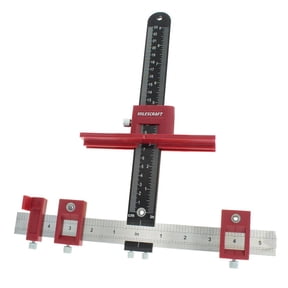 Milescraft 1340 Hardware Jig Adjustable Drill Guide to Quickly Install Cabinet/Drawer Handles, Knobs and Pulls. Cabinet Hardware Template, Wood Drilling Guide Jig, Drawer Pull Jig.